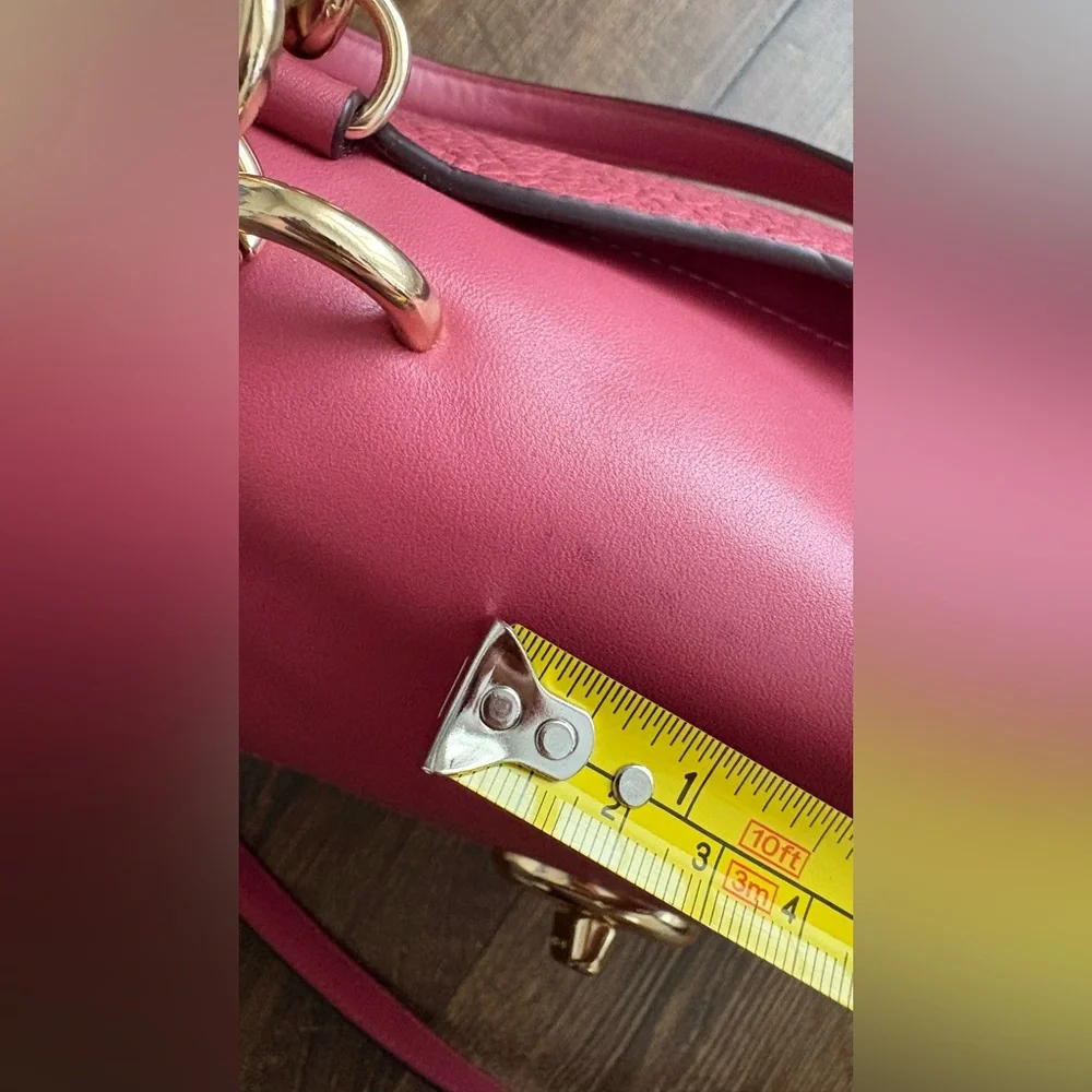 Coach F22348 Faye Carryall, Mixed Material Rouge/Gold - Picture 12 of 16